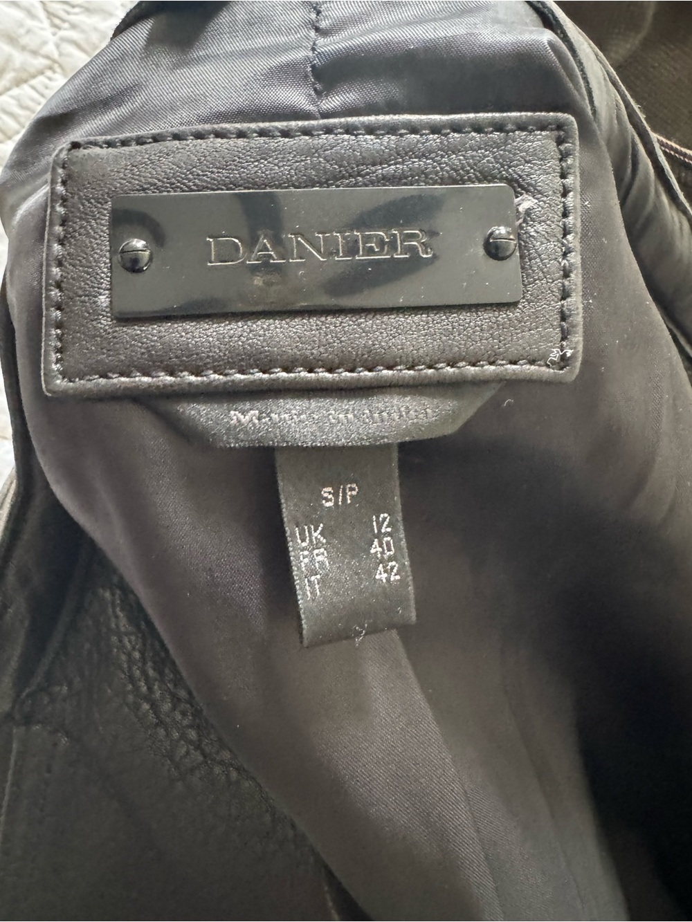 Danier Genuine Leather Moto Jacket Black | Pristine Condition | - Picture 12 of 15